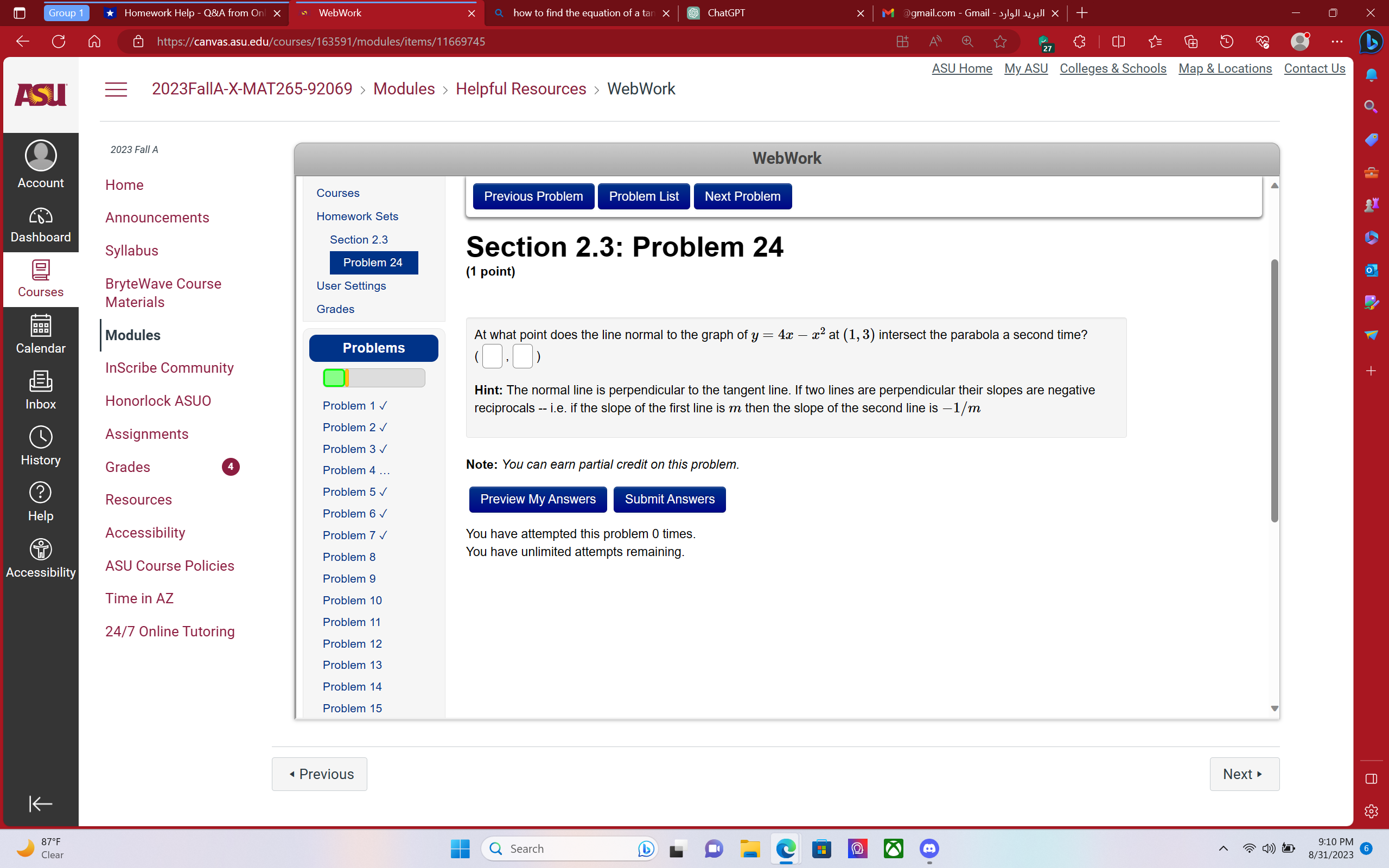 Group 1 Homework Help - Q&A from Onl x WebWork x