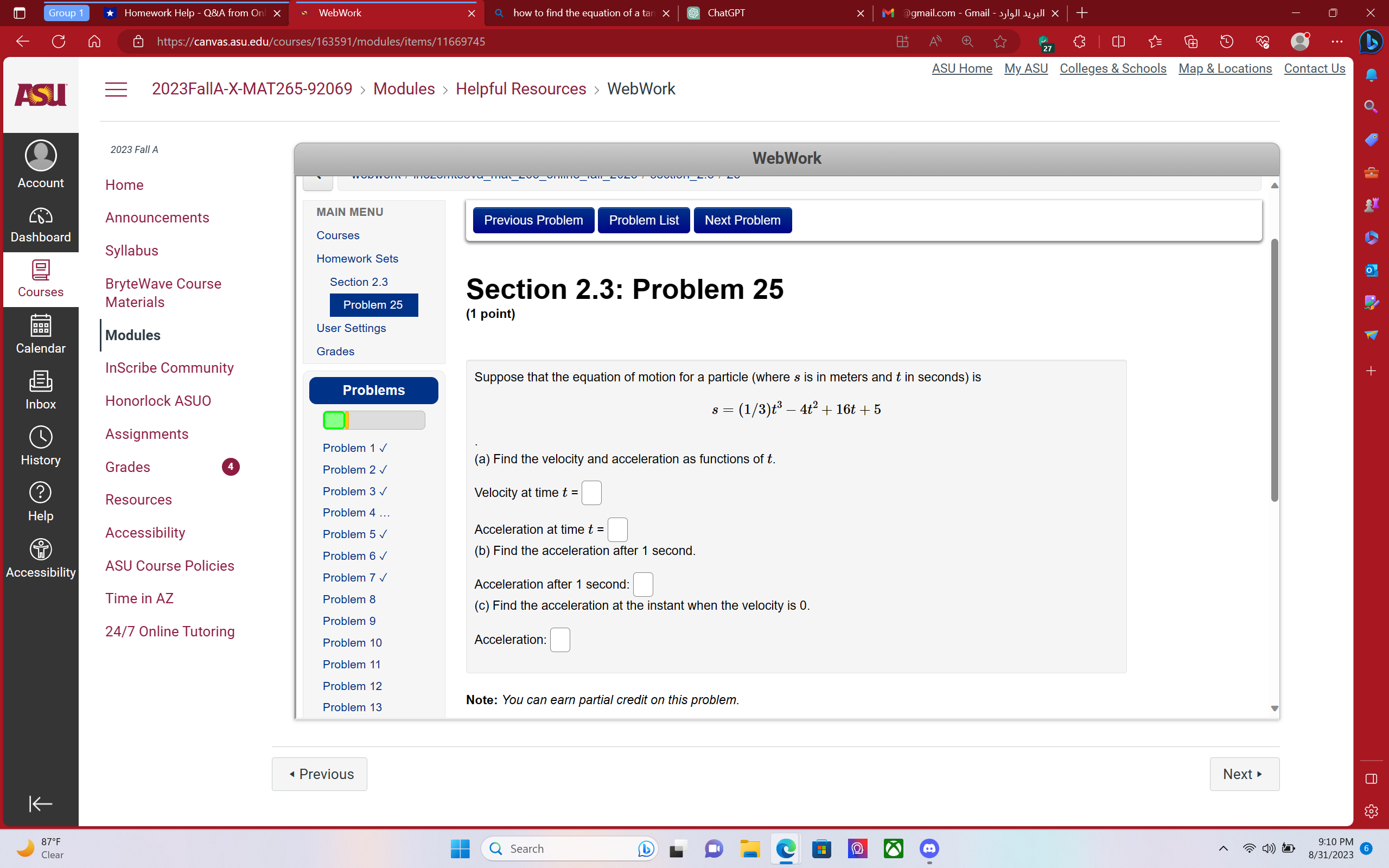 Group 1 Homework Help - Q&A from Onl x WebWork x