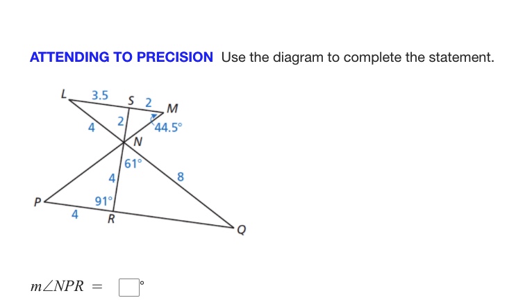 QUESTION 1 : Find the value of$x$ x?that