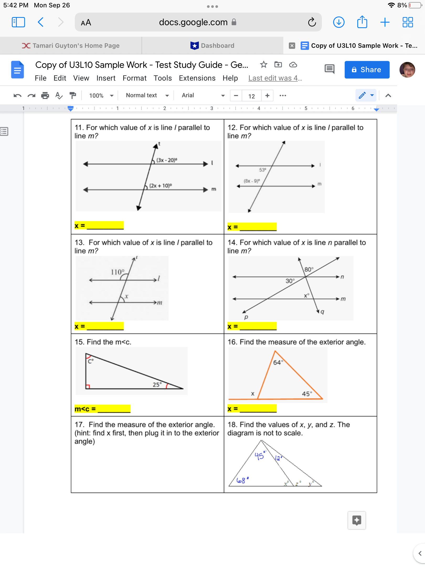 5:42 PM Mon Sep 26 . . . 8% < "> AA
