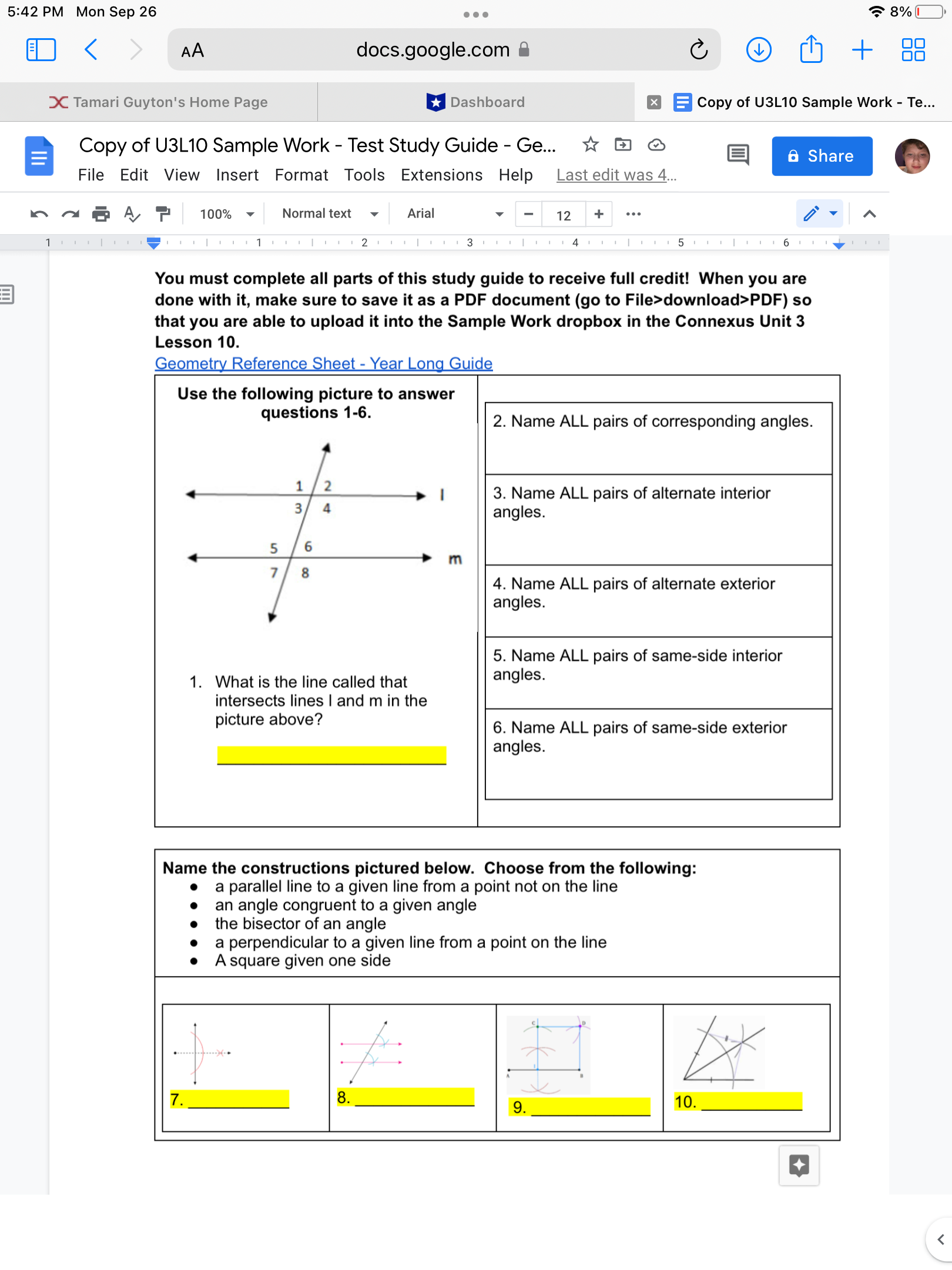 5:42 PM Mon Sep 26 . . . 8% < "> AA