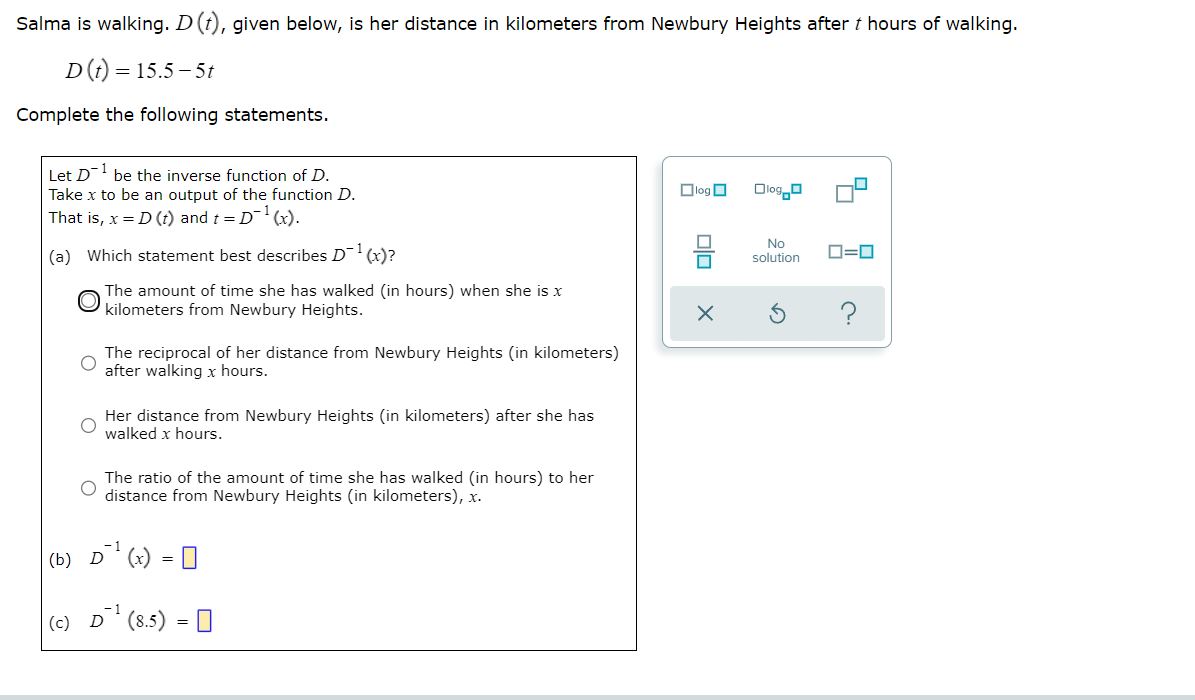 Salma is walking. DU), given below, is her