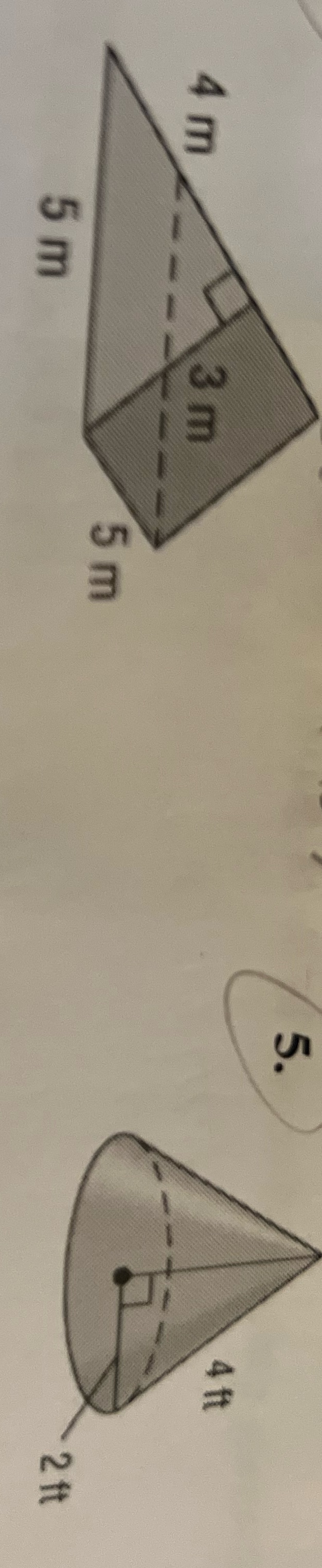 Find the surface area of each solid to the