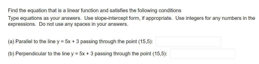 Find the equation that is a linear function and