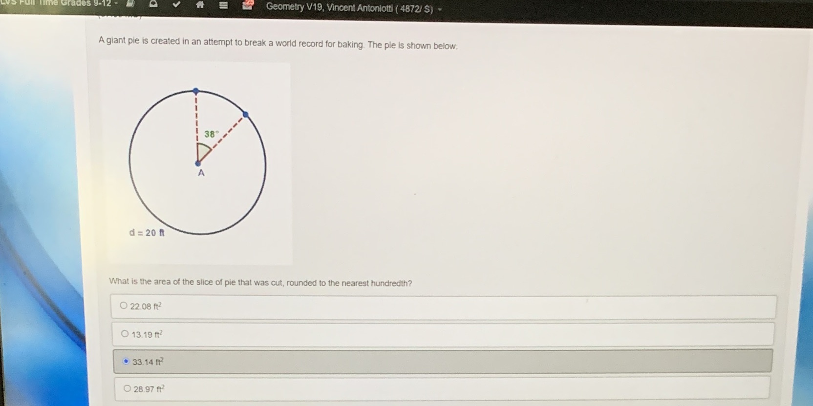 Is this correct? Geometry V19, Vincent Antoniotti