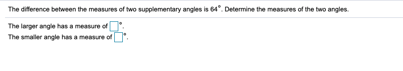 The difference between the measures of two