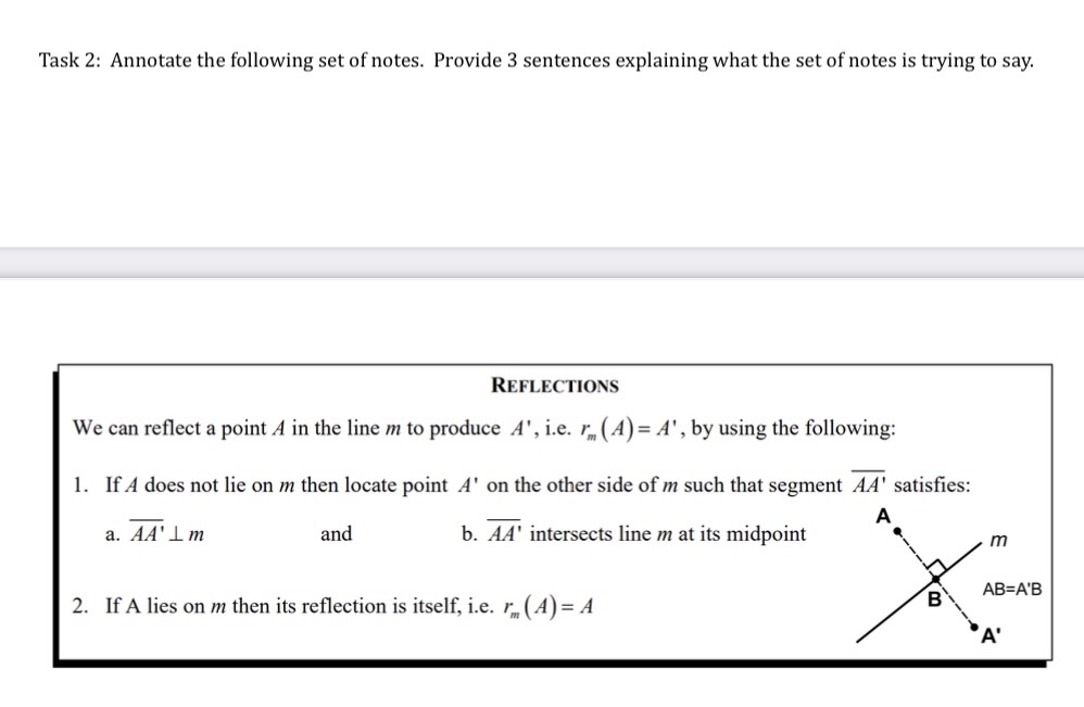 Please respond to task 2 Task 2: Annotate the