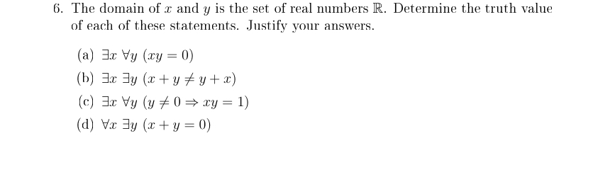 Solve in details 6. The domain of x and y is the