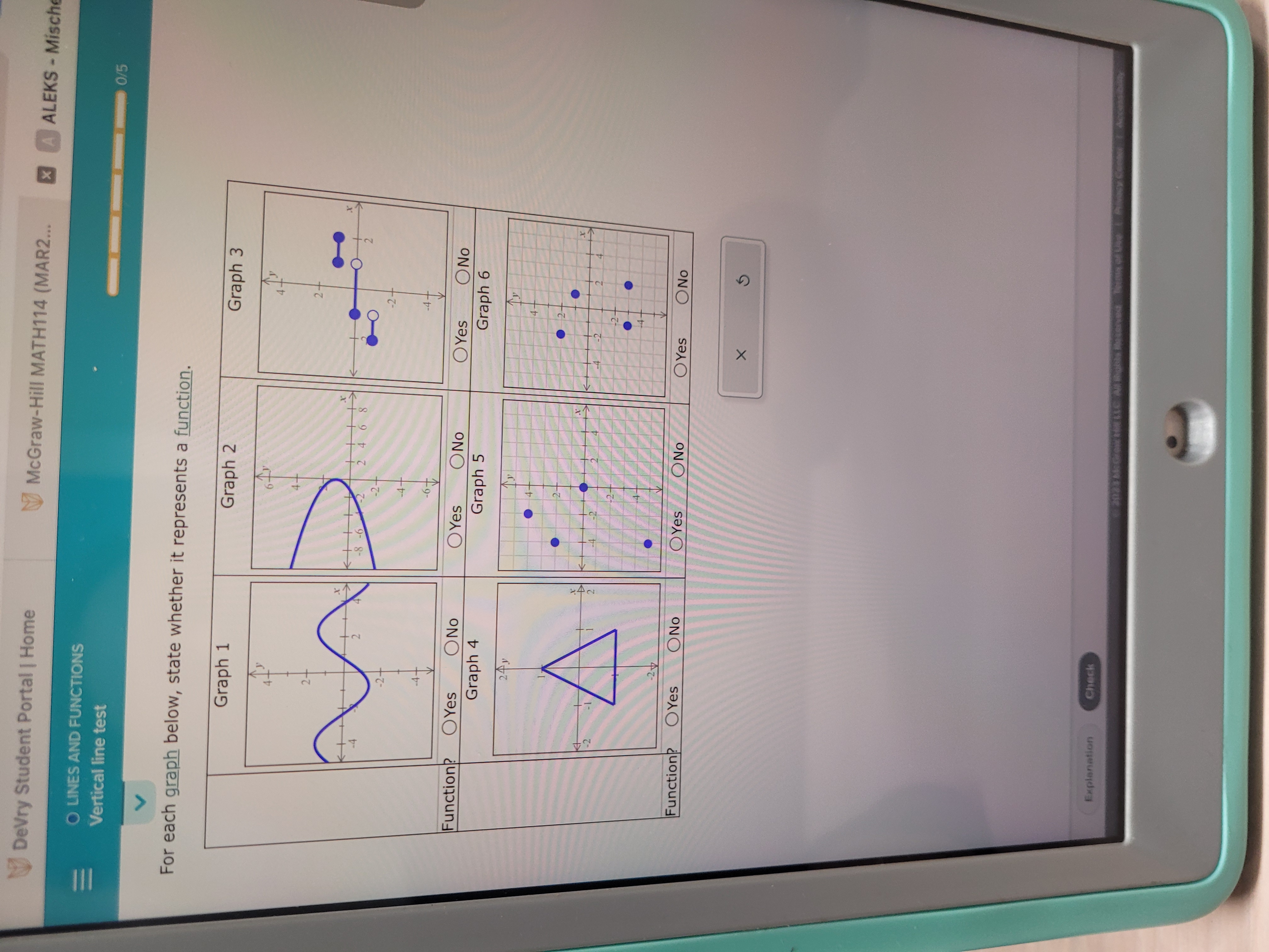 DeVry Student Portal | Home McGraw-Hill MATH114
