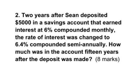 Can you solve this question for me? 2. Two years