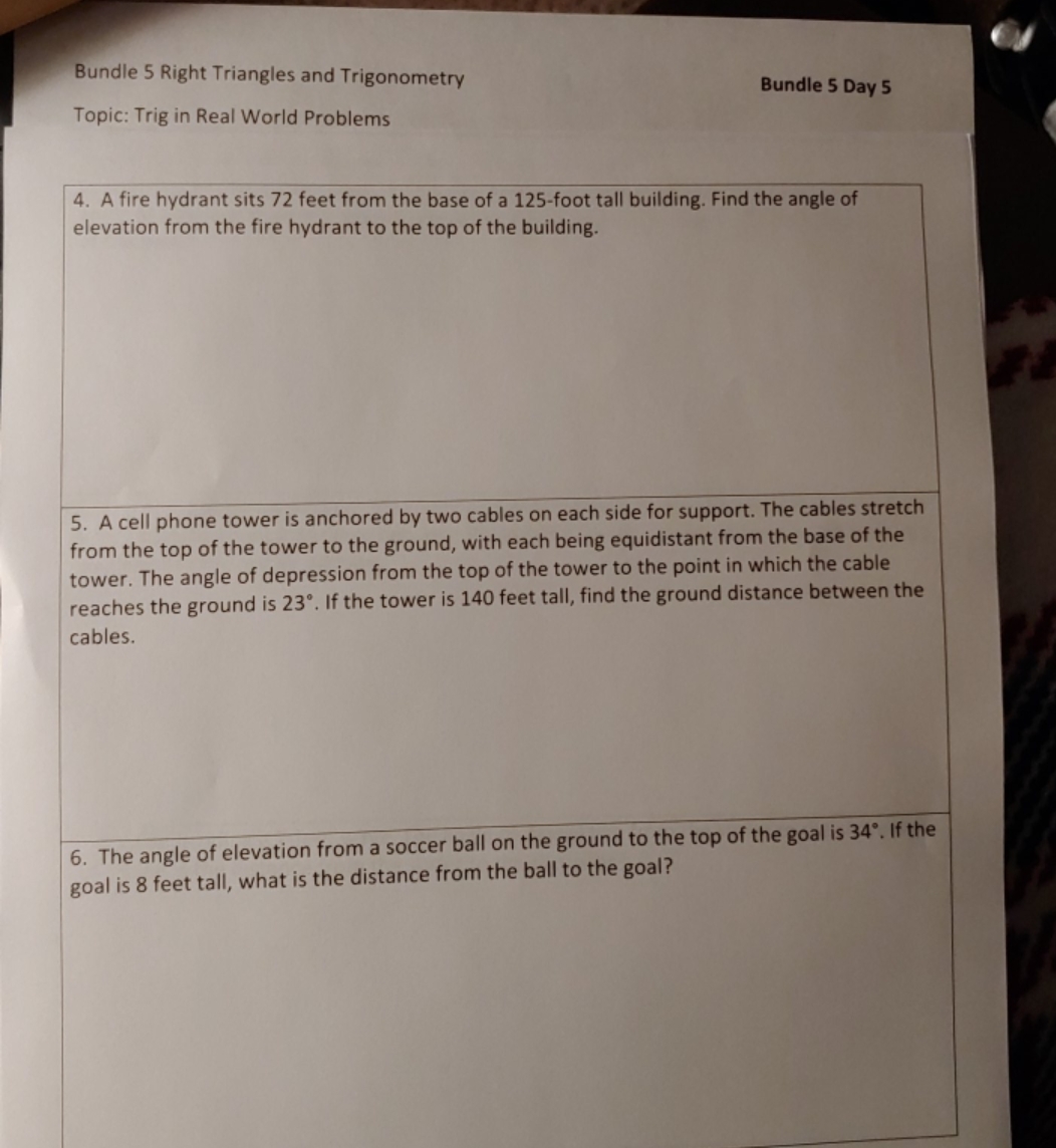 don't understand Bundle 5 Right Triangles and