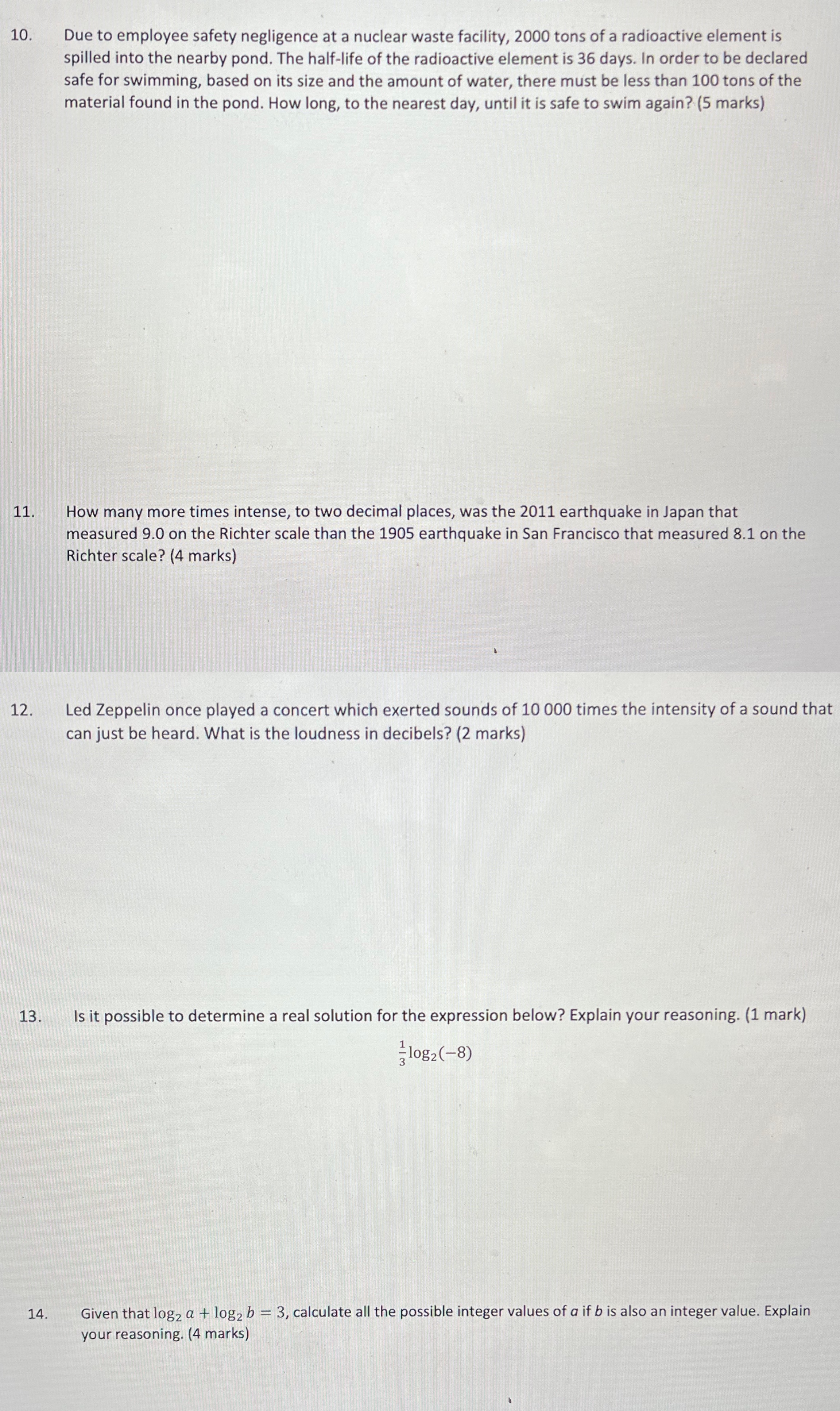 10. Due to employee safety negligence at a
