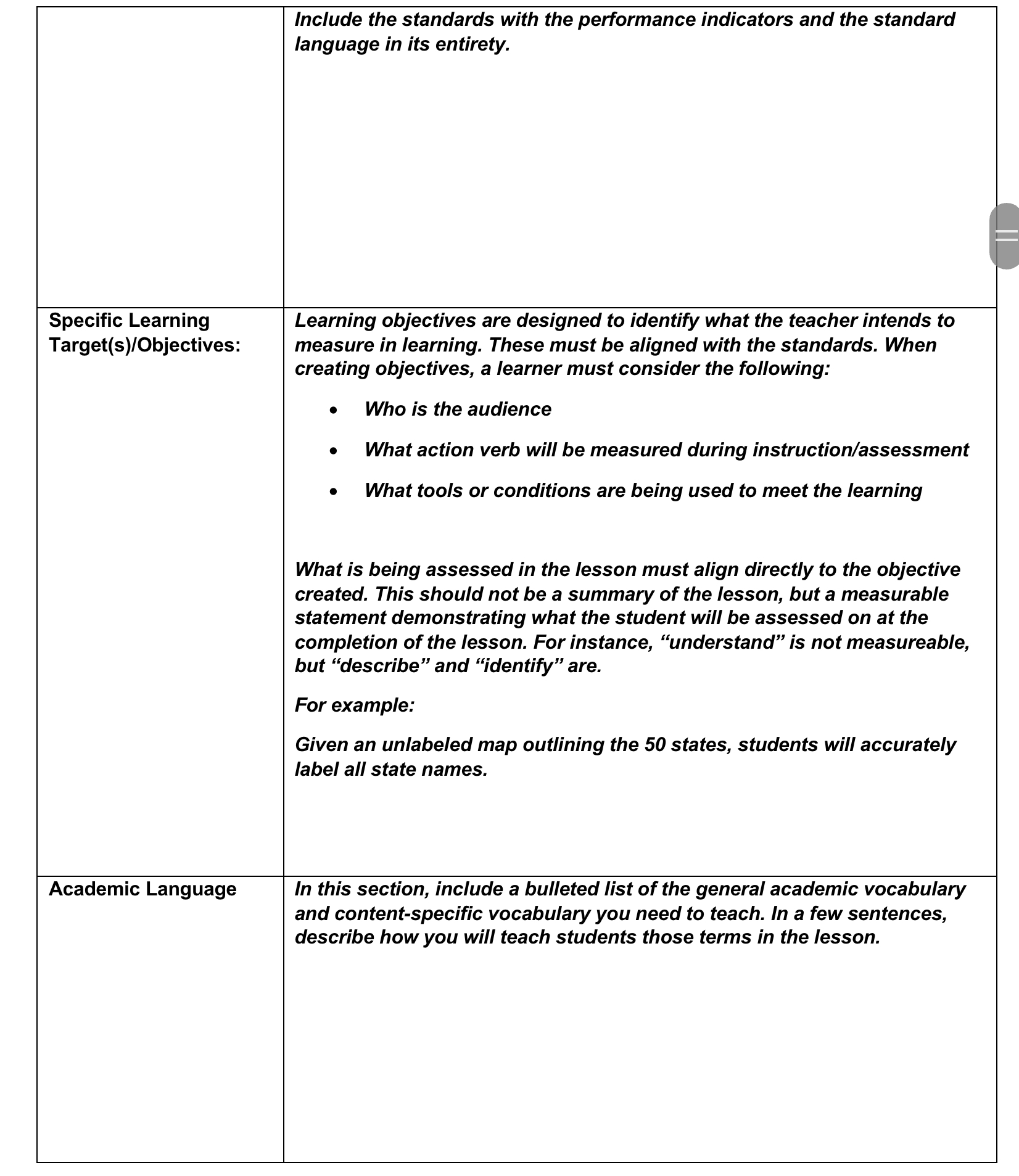 Incorporating content from other subject areas