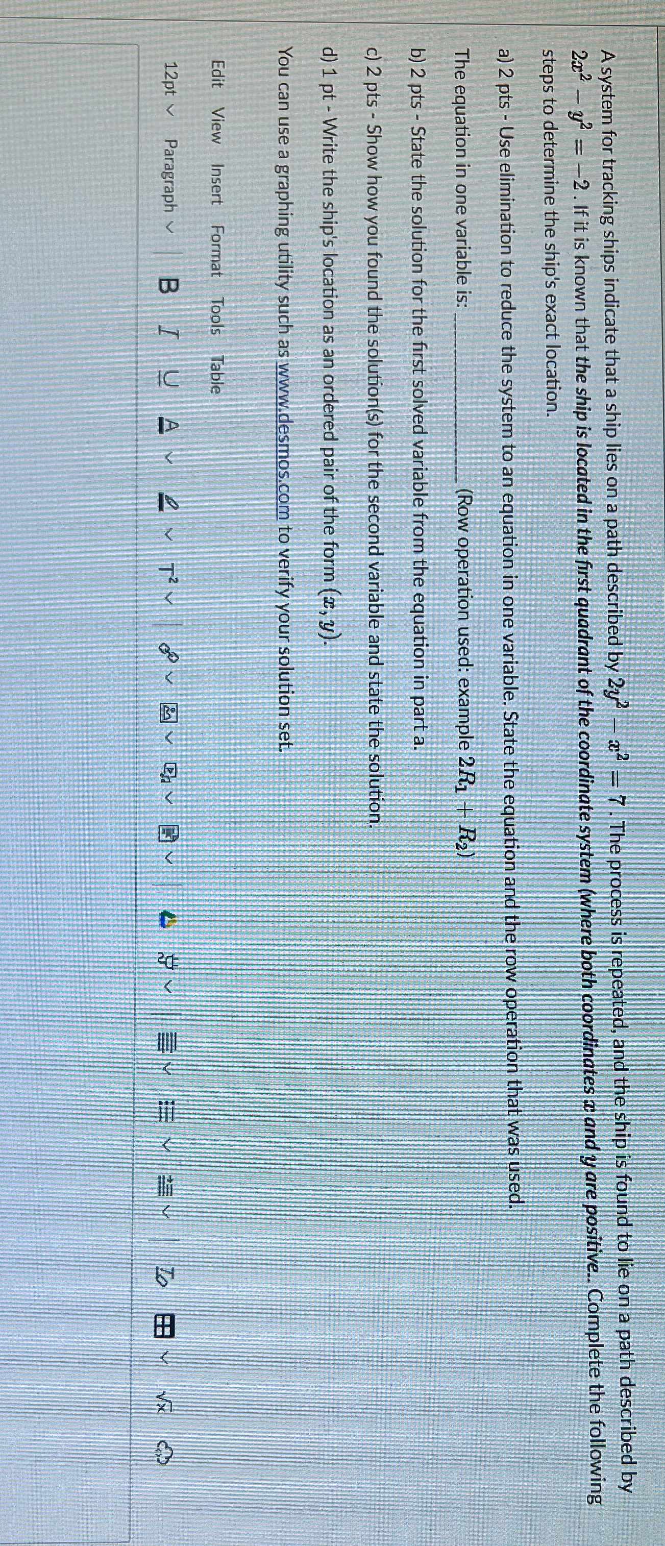 A system for tracking ships indicate that a ship