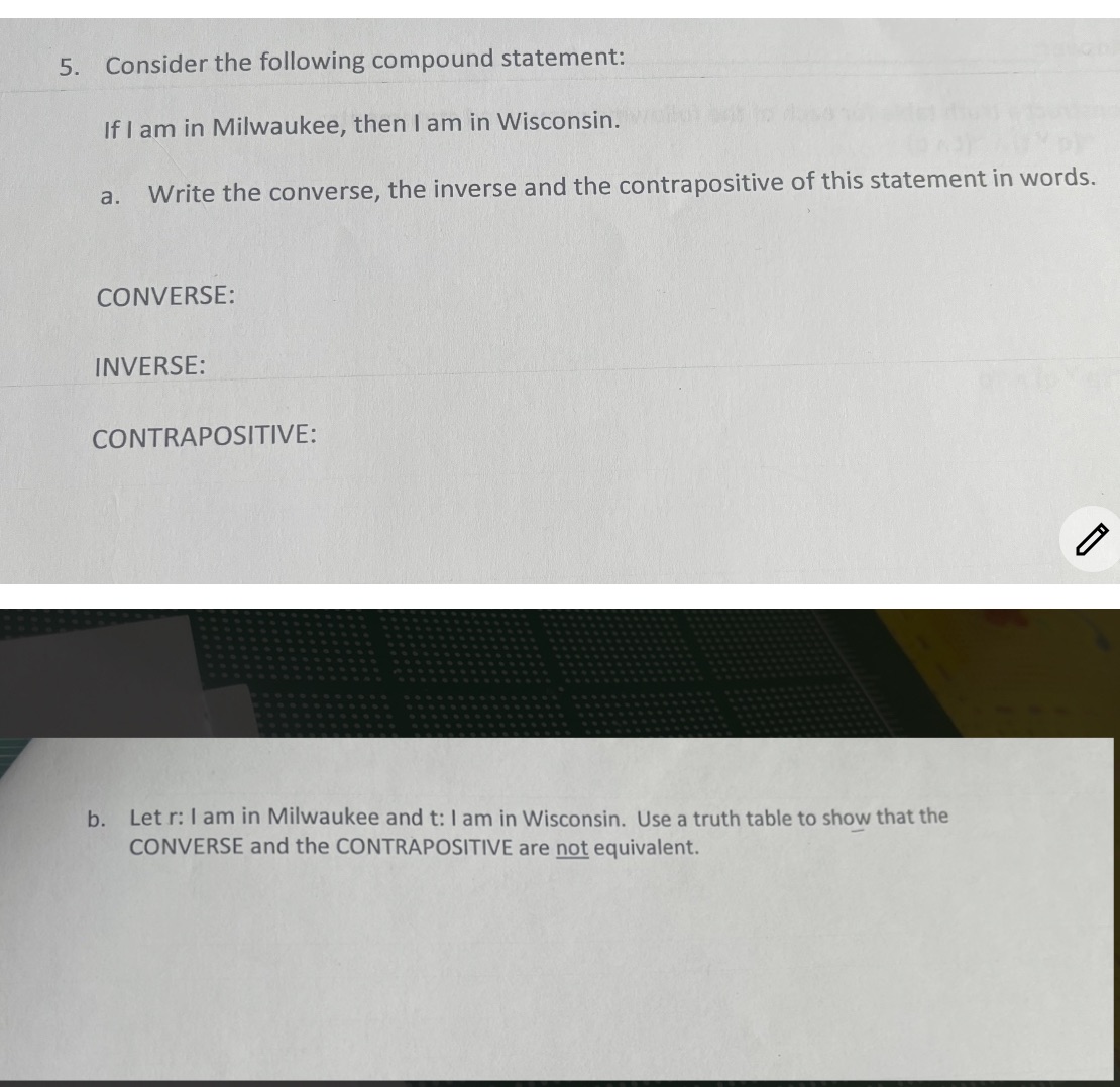 a and b pls thank you! 5. Consider the following