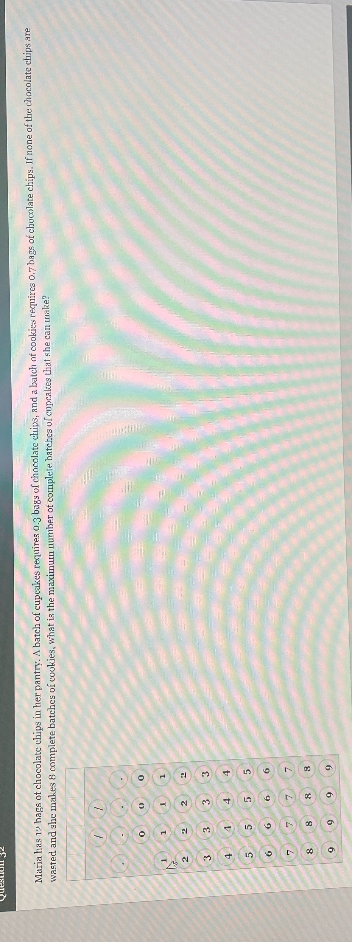 Maria has 12 bags of chocolate chips in her