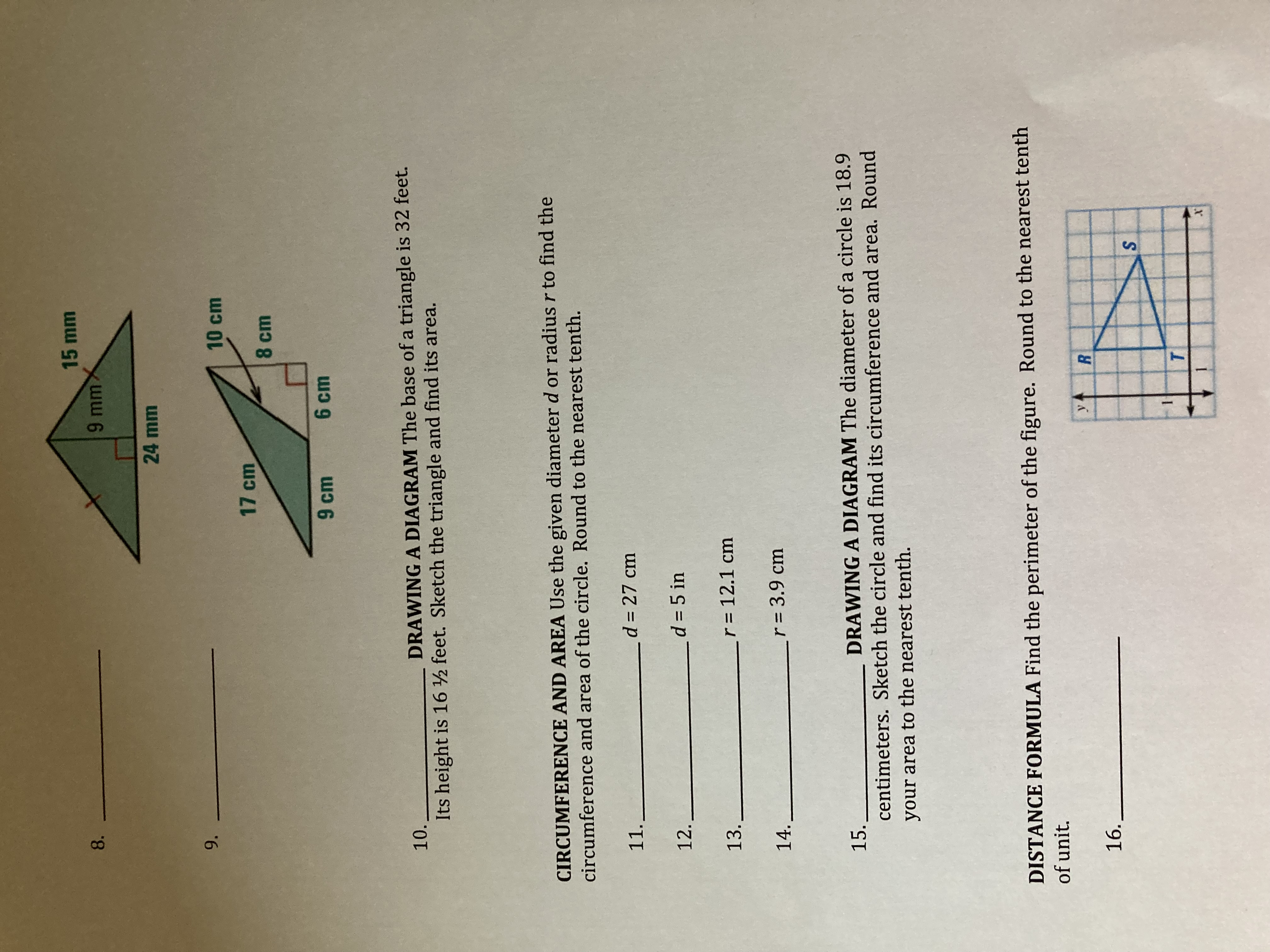 DAY 1 1. VOCABULARY How are the diameter and