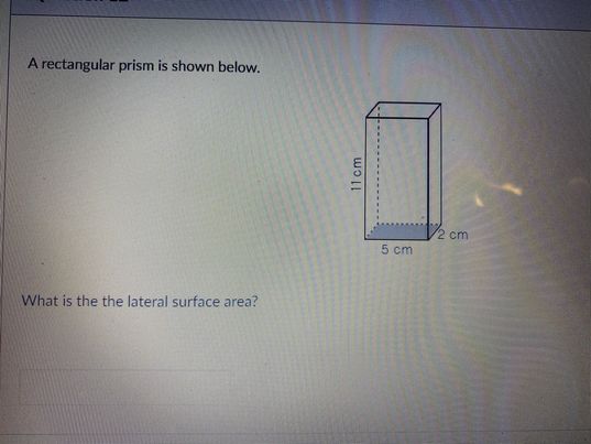 Question 9 What is the lateral surface area of