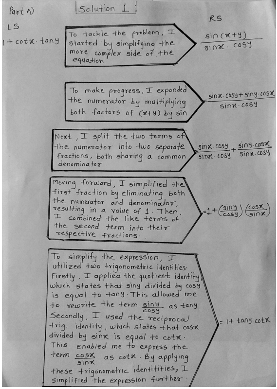 Okay so here is my example: I will explain at the