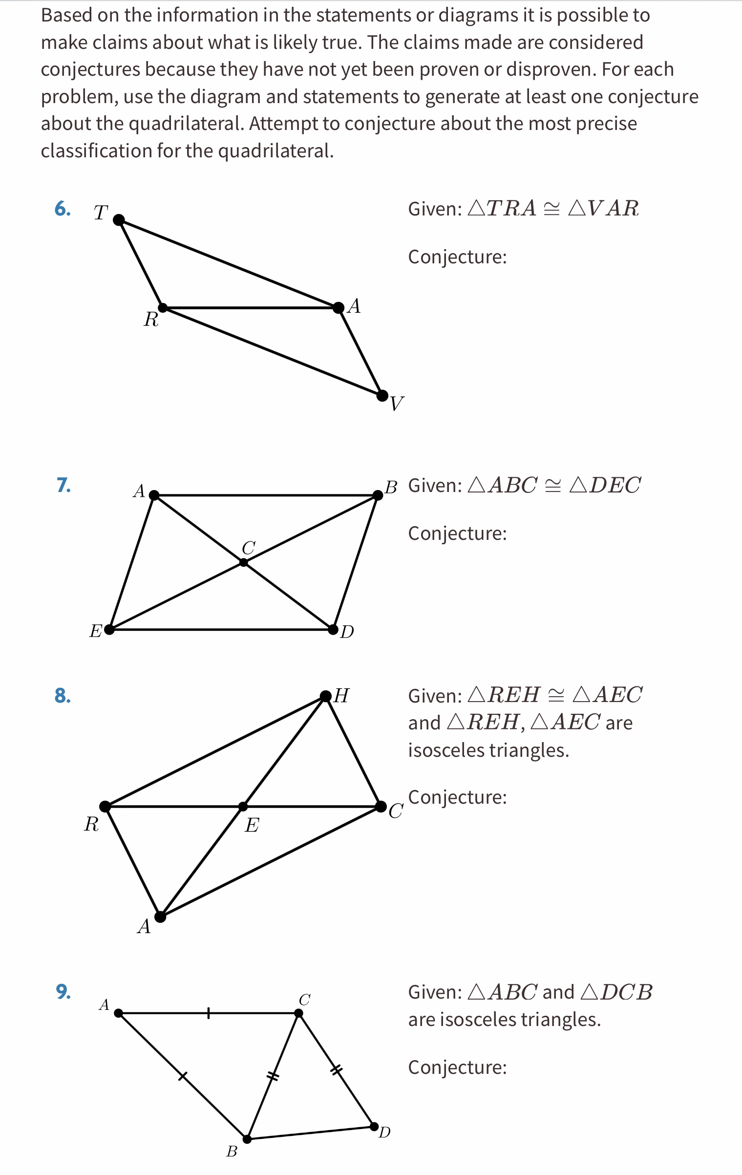 Based on the information in the statements or