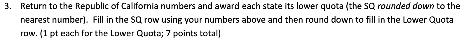 3. Return to the Republic of California numbers