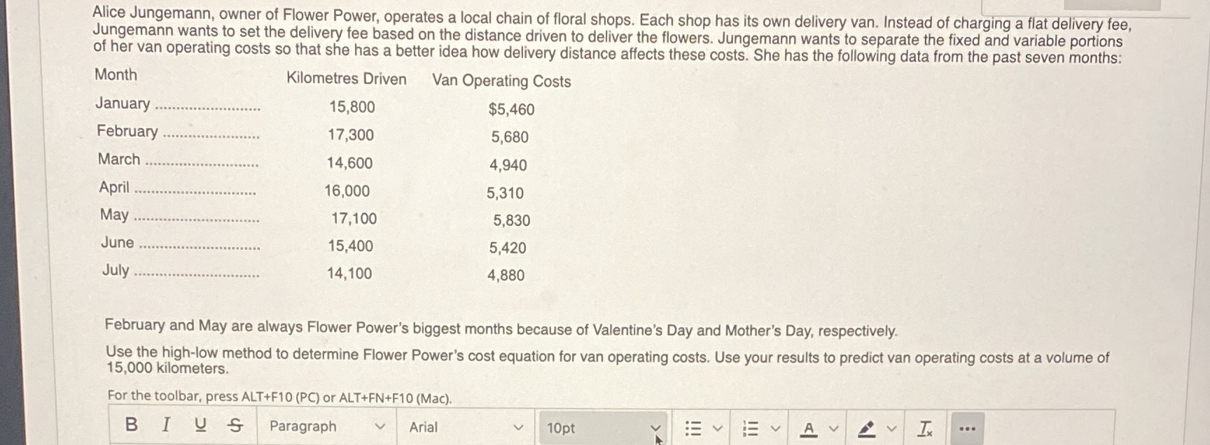 Alice Jungemann, owner of Flower Power, operates