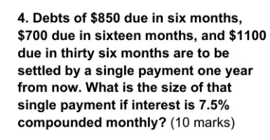 Can you solve this question for me? 4. Debts of