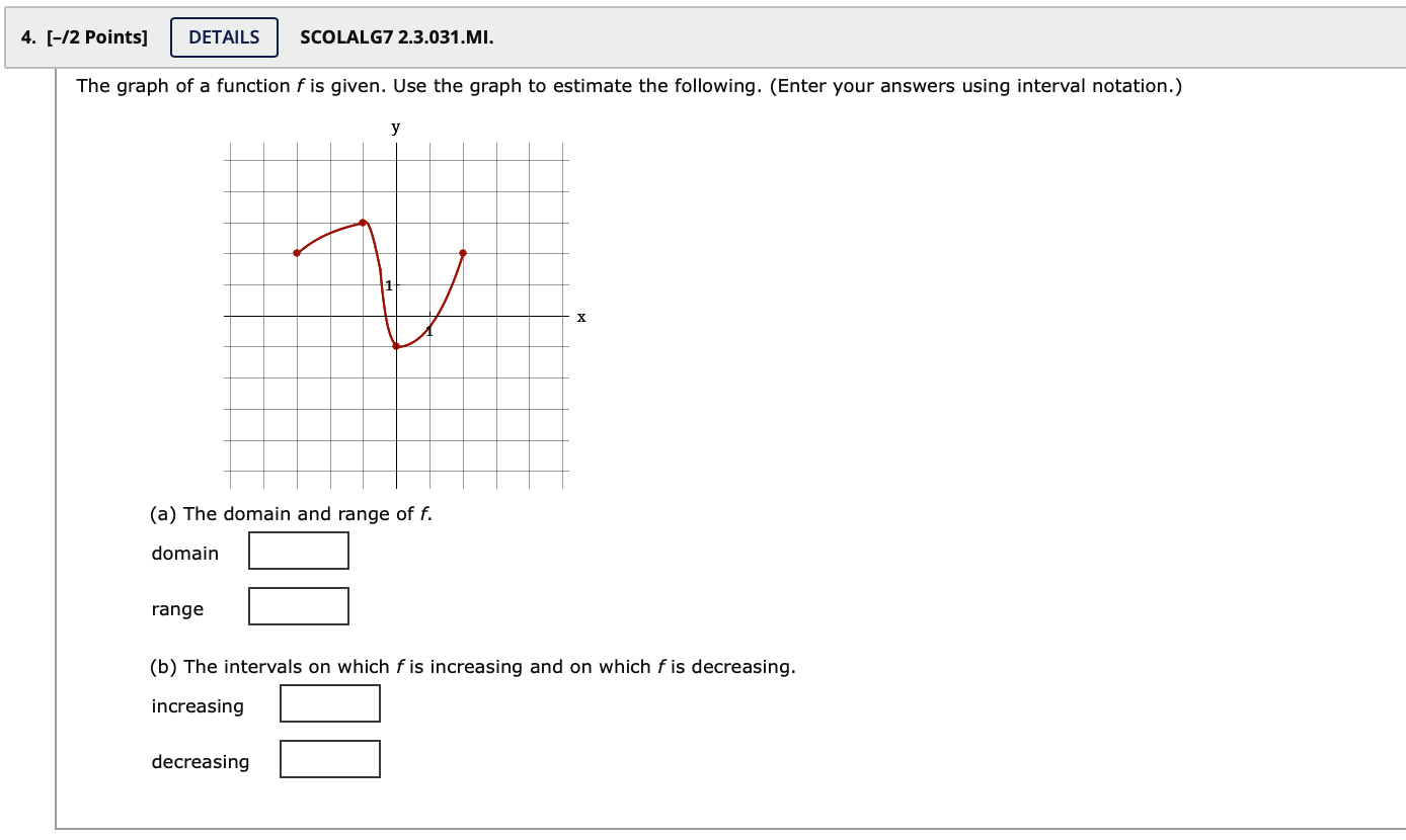 4. [-/2 Points] DETAILS SCOLALG7 2.3.031.MI. The