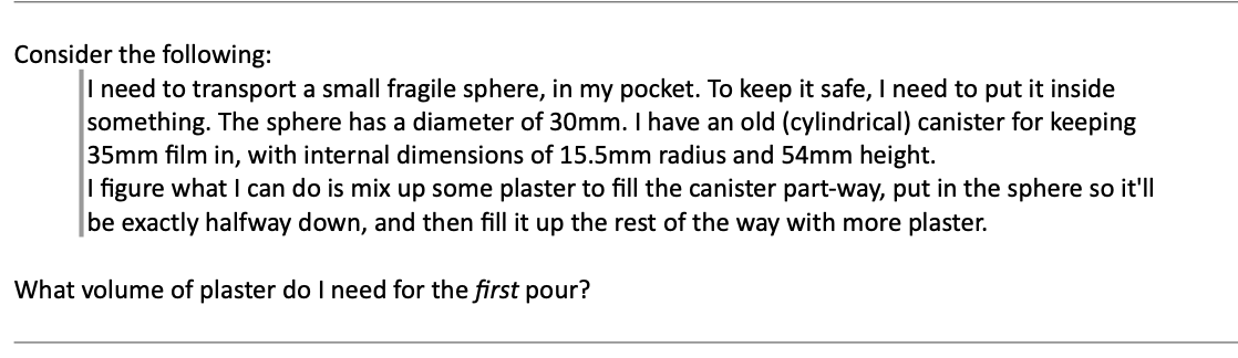 Consider the following: I need to transport a