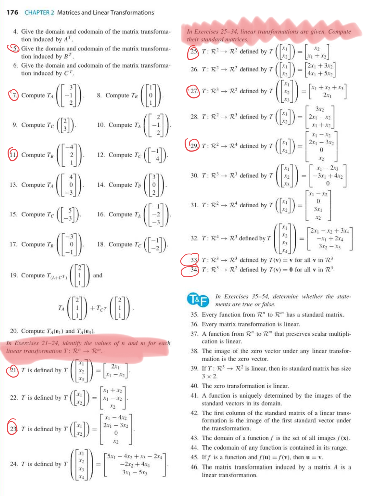 Hi i need help with the problems highlighted and