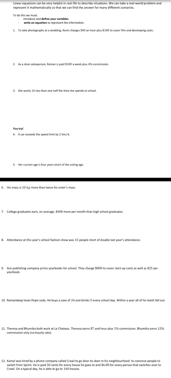 PLEASE ANSWER BOTH WORKSHEETS AND SHOW YOUR