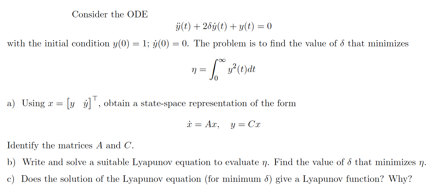 How do I approach this? Consider the ODE 2705) +