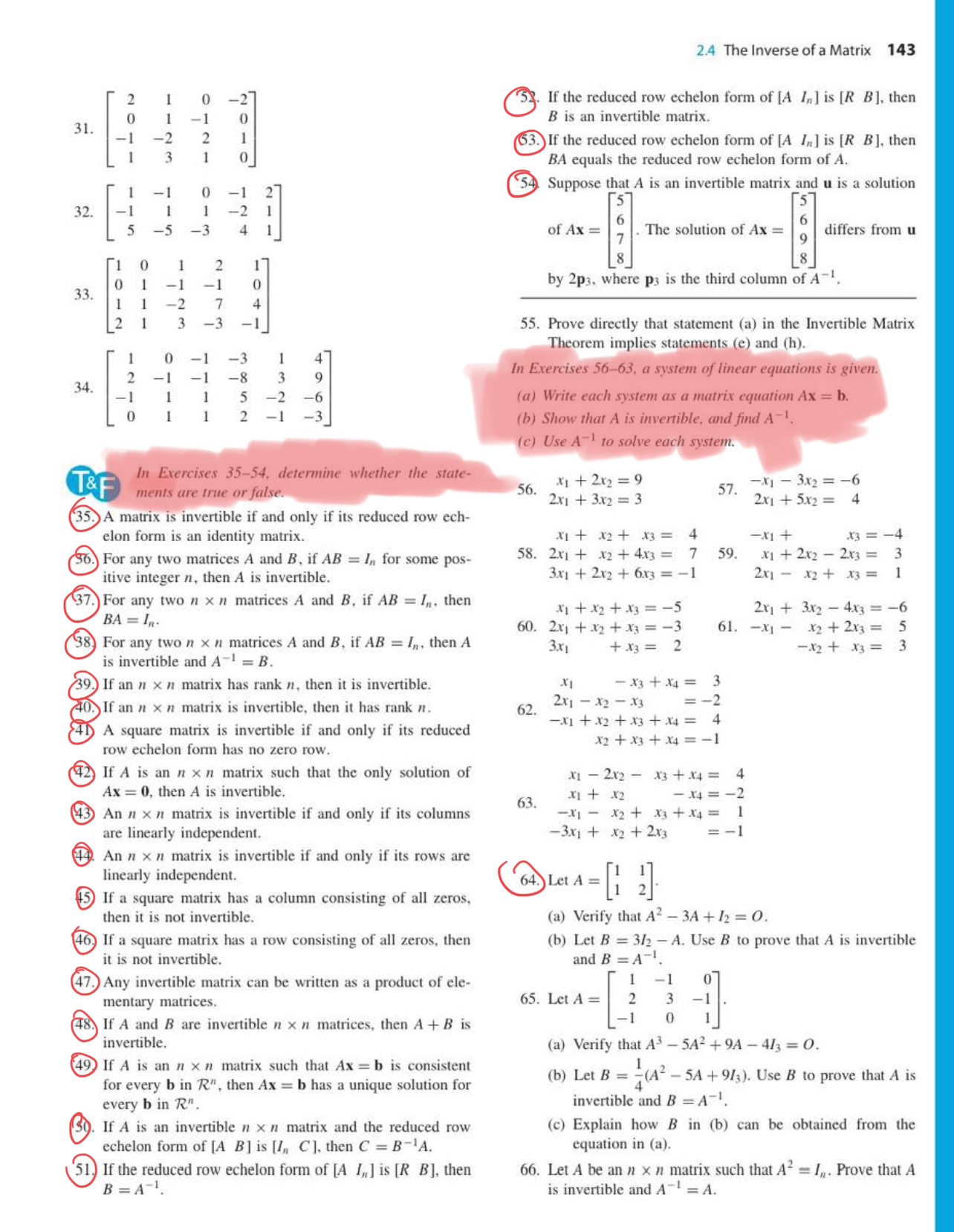 Hi i need help with the problems highlighted and