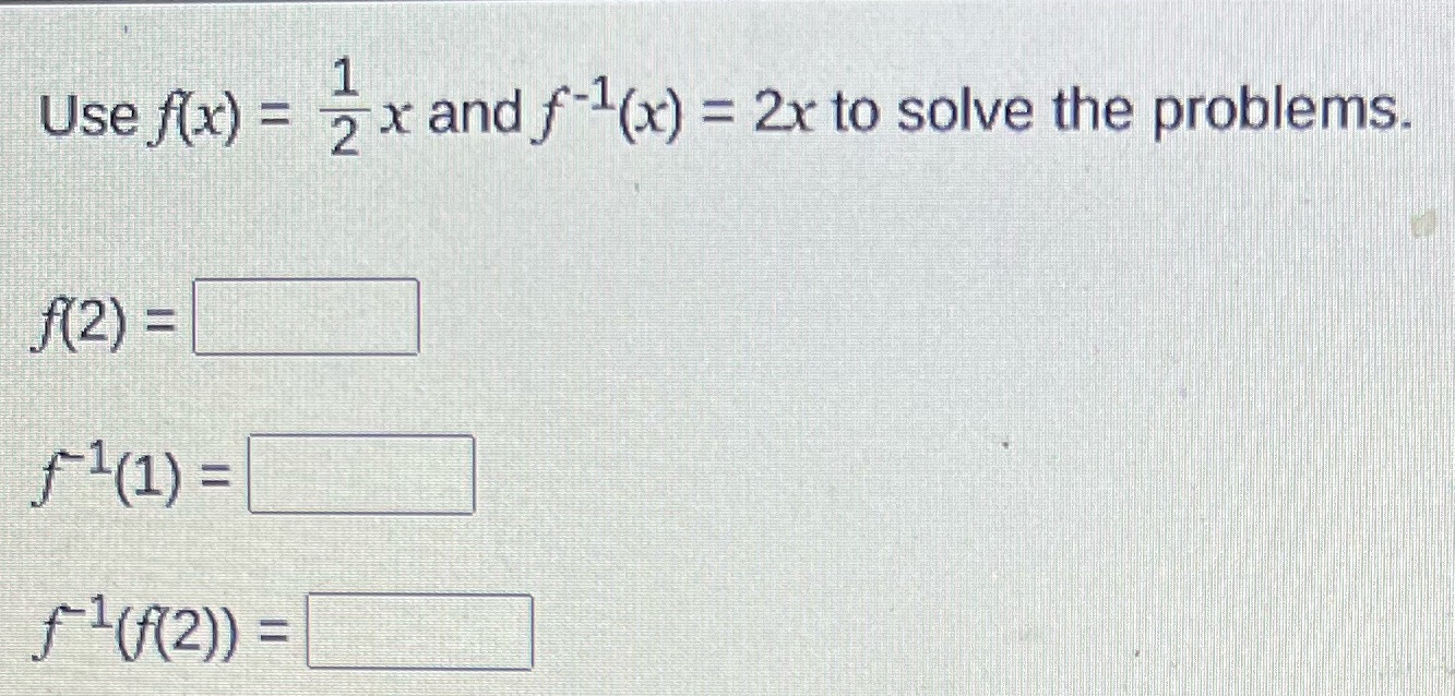 1 Use f(x) =  style=