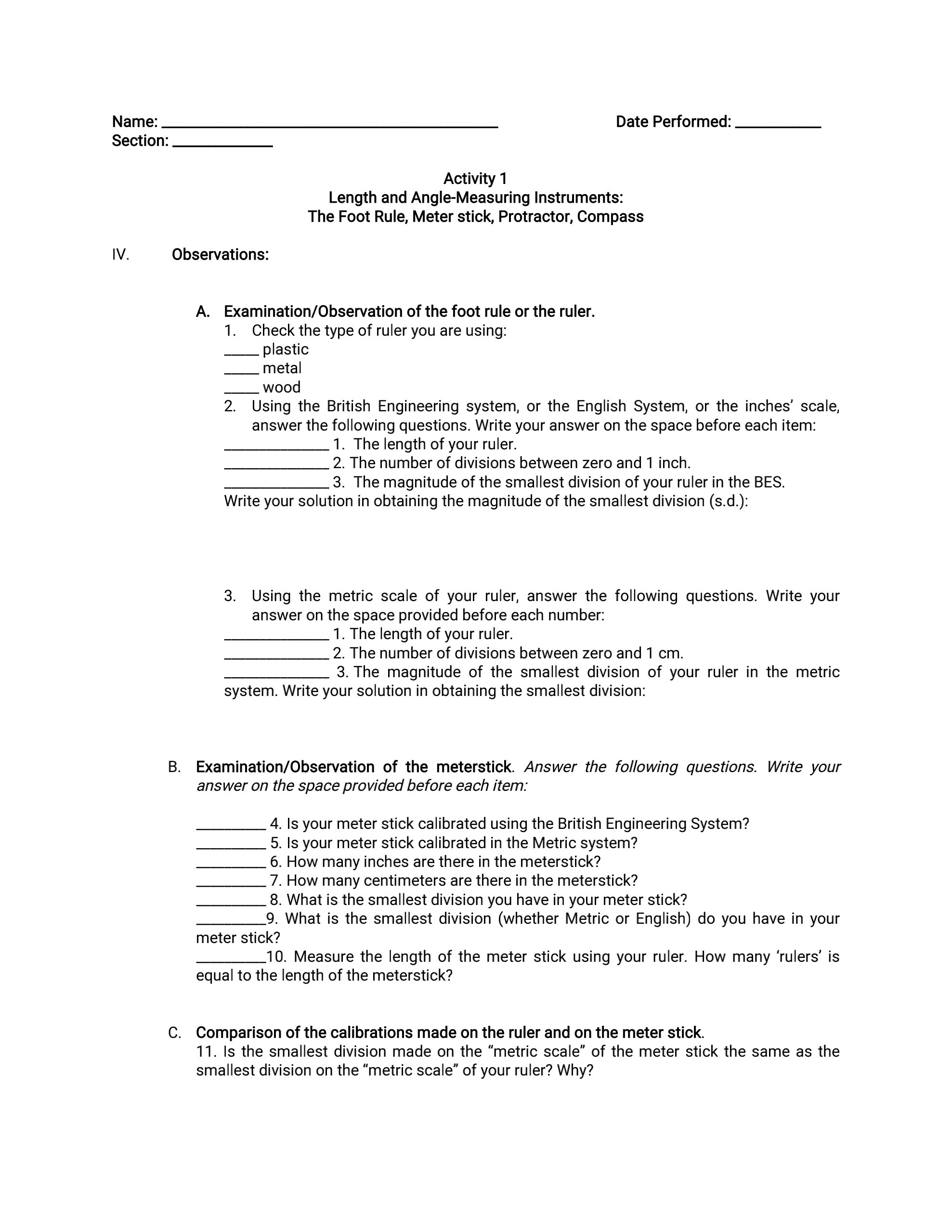 Please show all the necessary solutions. IV. V.