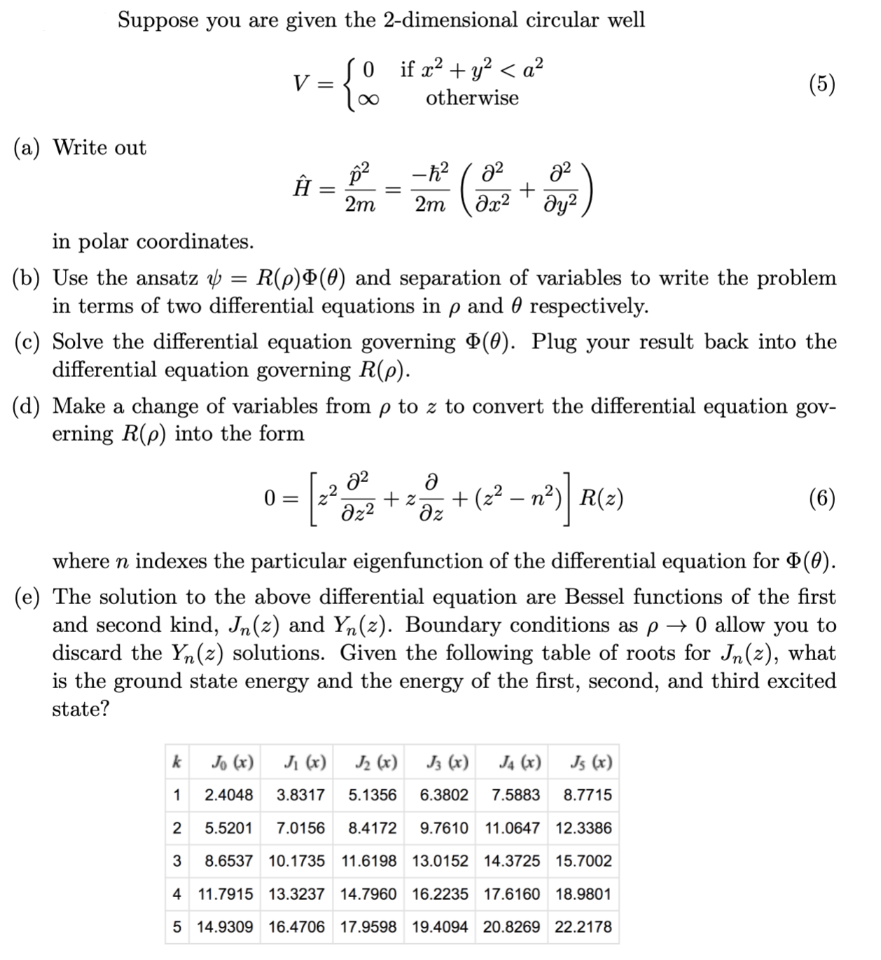 Suppose you are given the 2-dirnensional circular