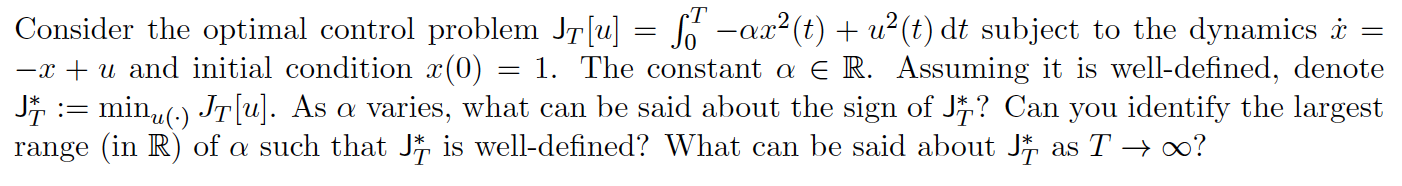 How do I approach this? Consider the optimal