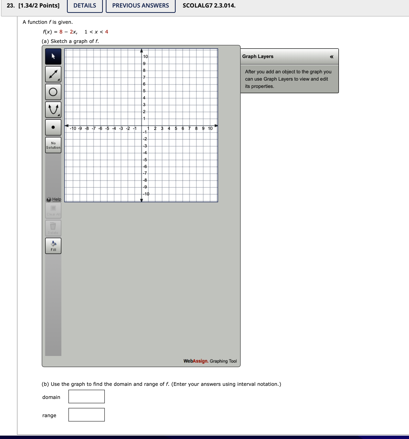 23. [1.34/2 Points] DETAILS PREVIOUS ANSWERS