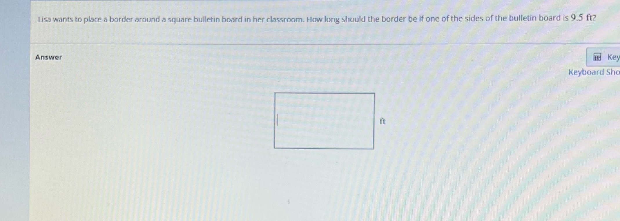 Lisa wants to place a border around a square