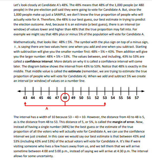 Let's look closely at Candidate A's
