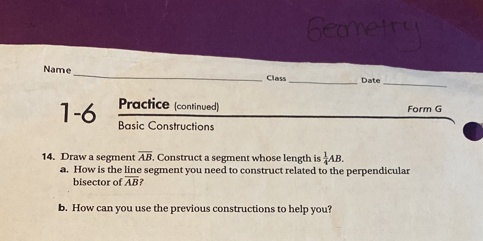 Please help with #14 Practice (continued) Form 6
