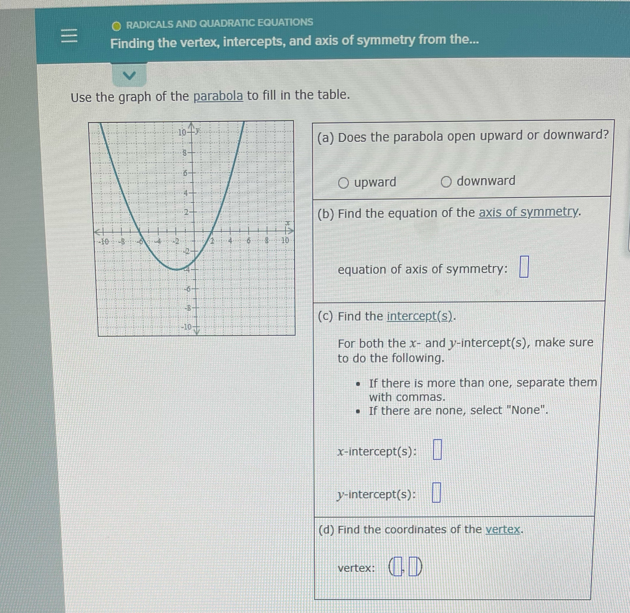 RADICALS AND QUADRATIC EQUATIONS Finding the