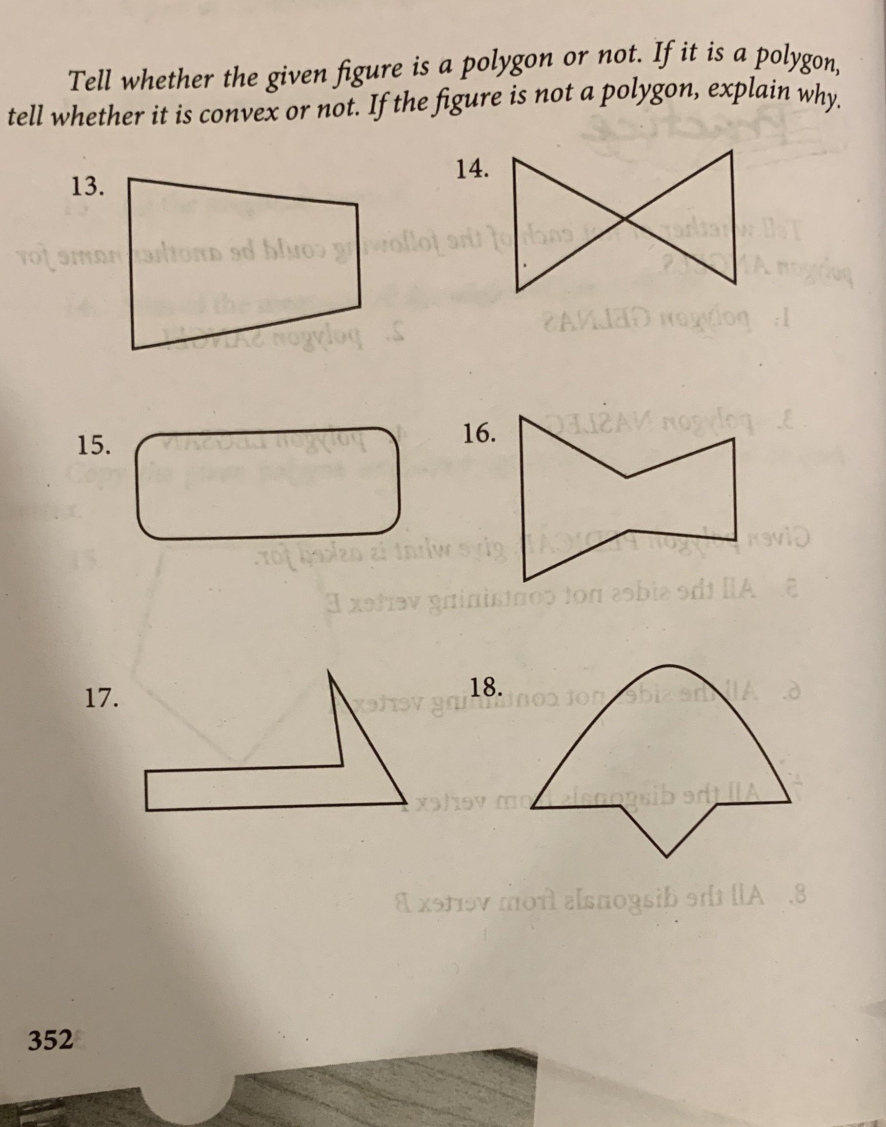 Tell wether the given figure is a polygon or not.