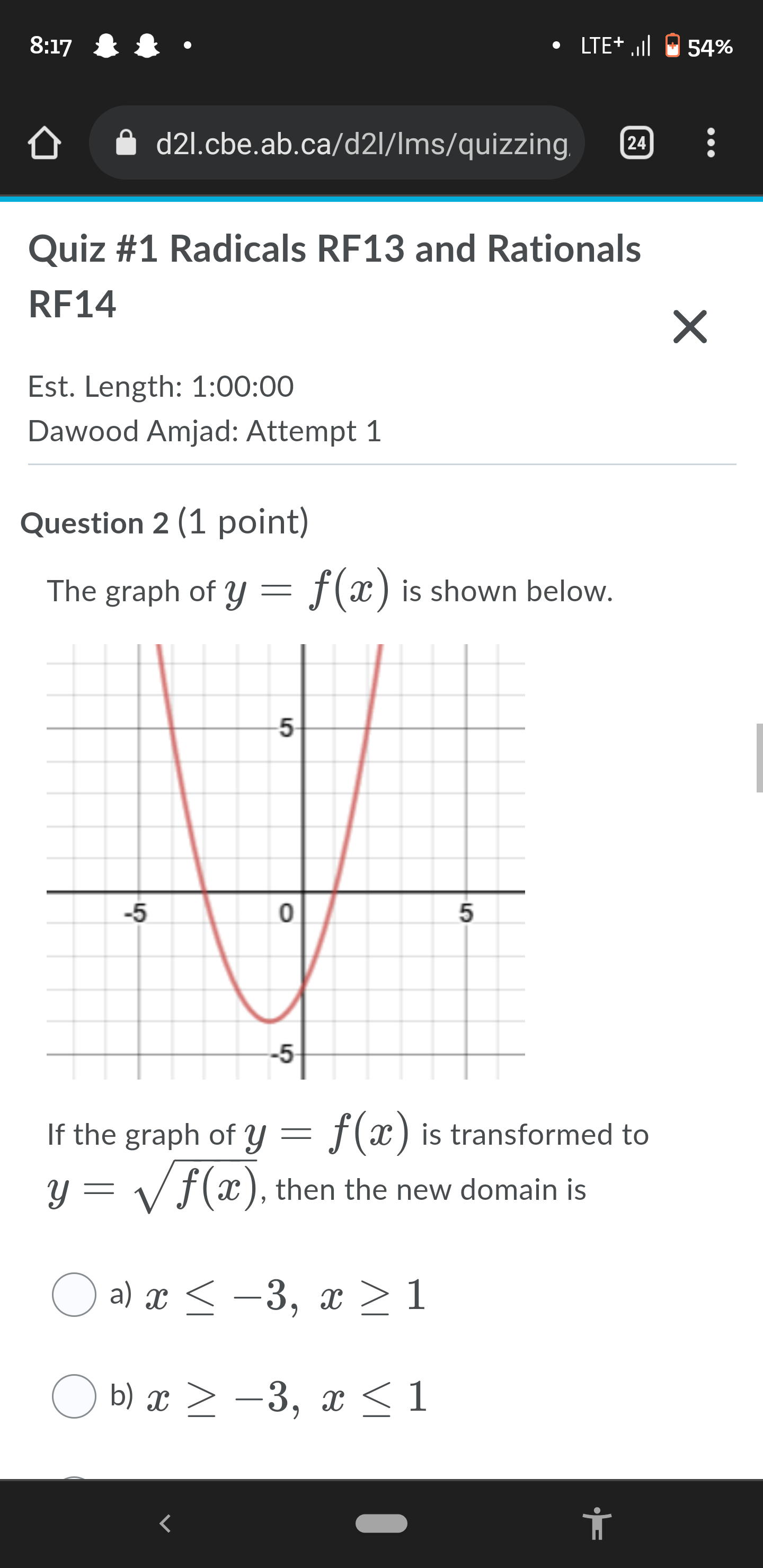 8:17 . LTE+ .Ill 54%