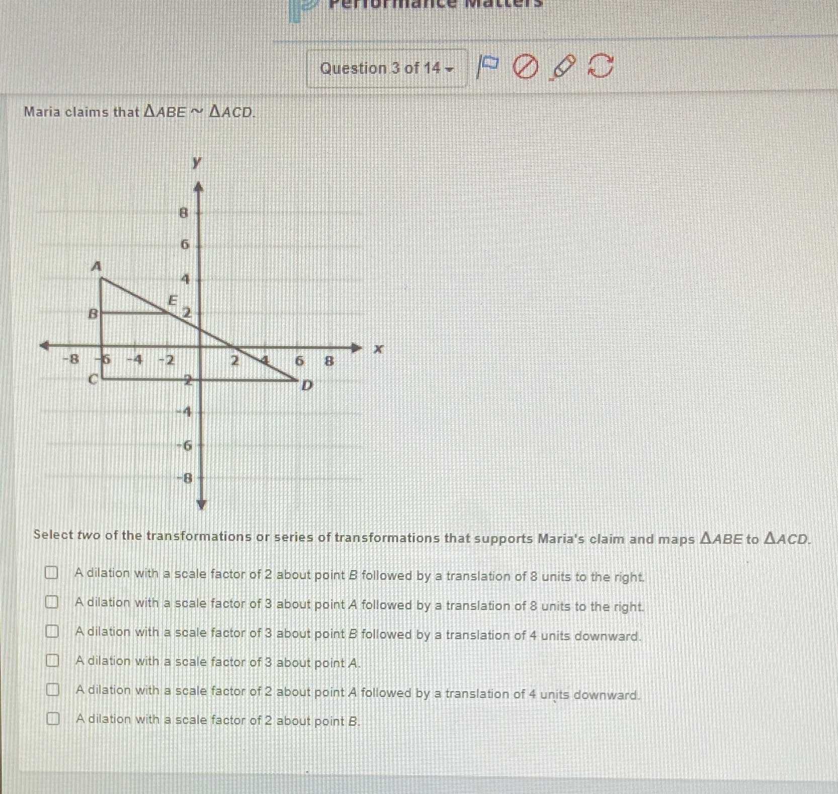 Question 3 of 14 - 90 & C Maria claims that AABE