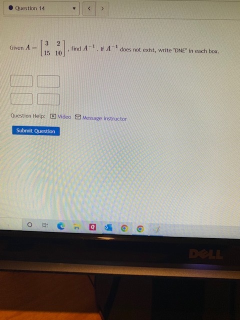 Question 14 3 Given A = 2 15 10 find AT. If A