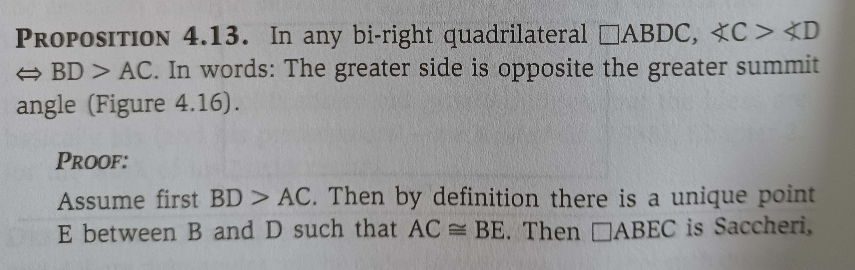 4. Again, assume that MM' is the common