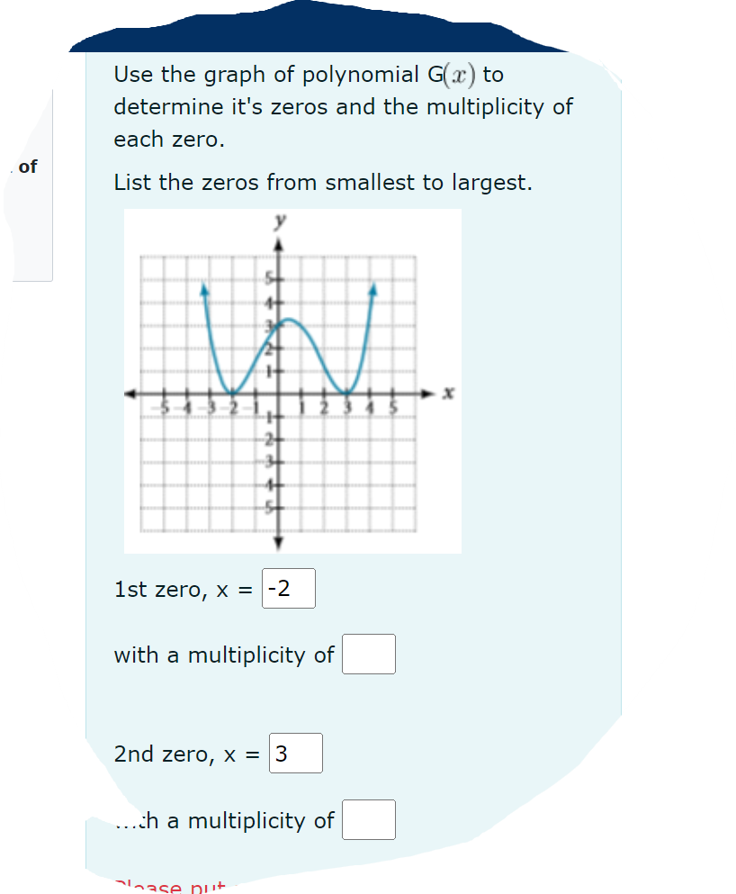# Use the graph below to write the formula (in