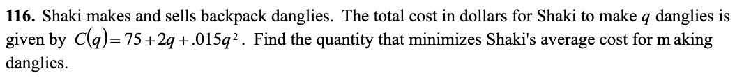 116. Shaki makes and sells backpack danglies. The