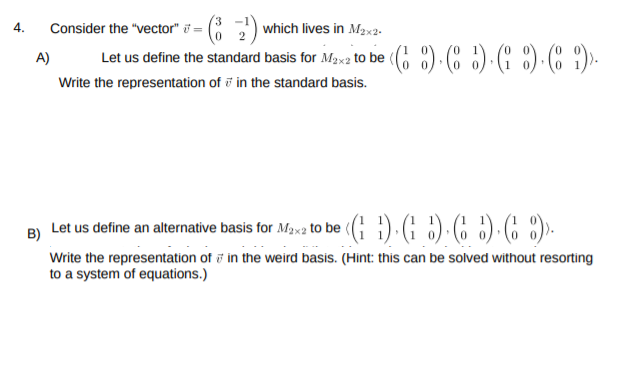 4. Consider the "vector" = 2 which lives in Mox2.